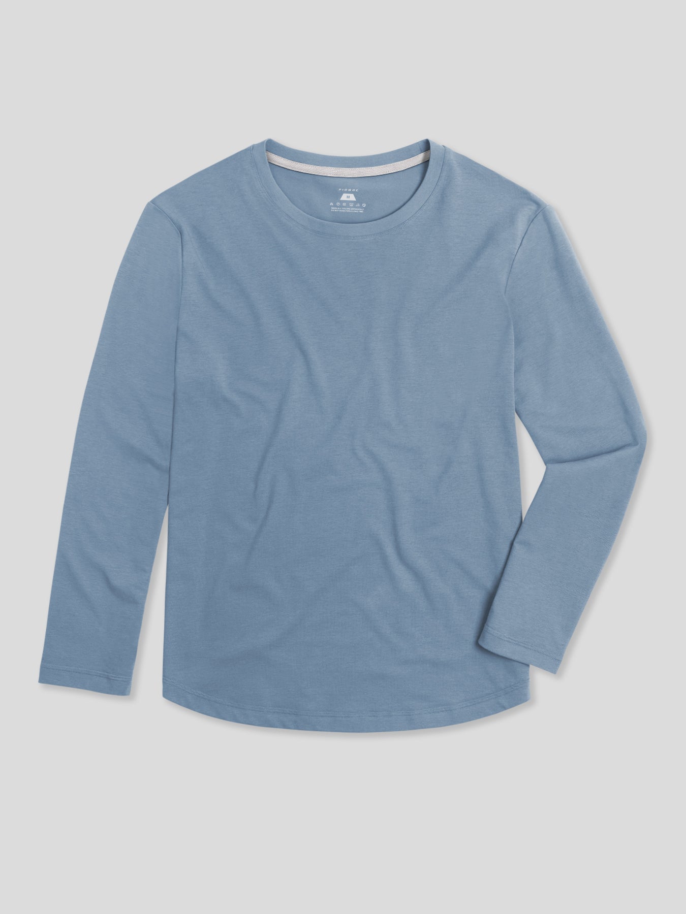 StaySmooth Long Sleeve Curve Hem Tee:Classic Fit