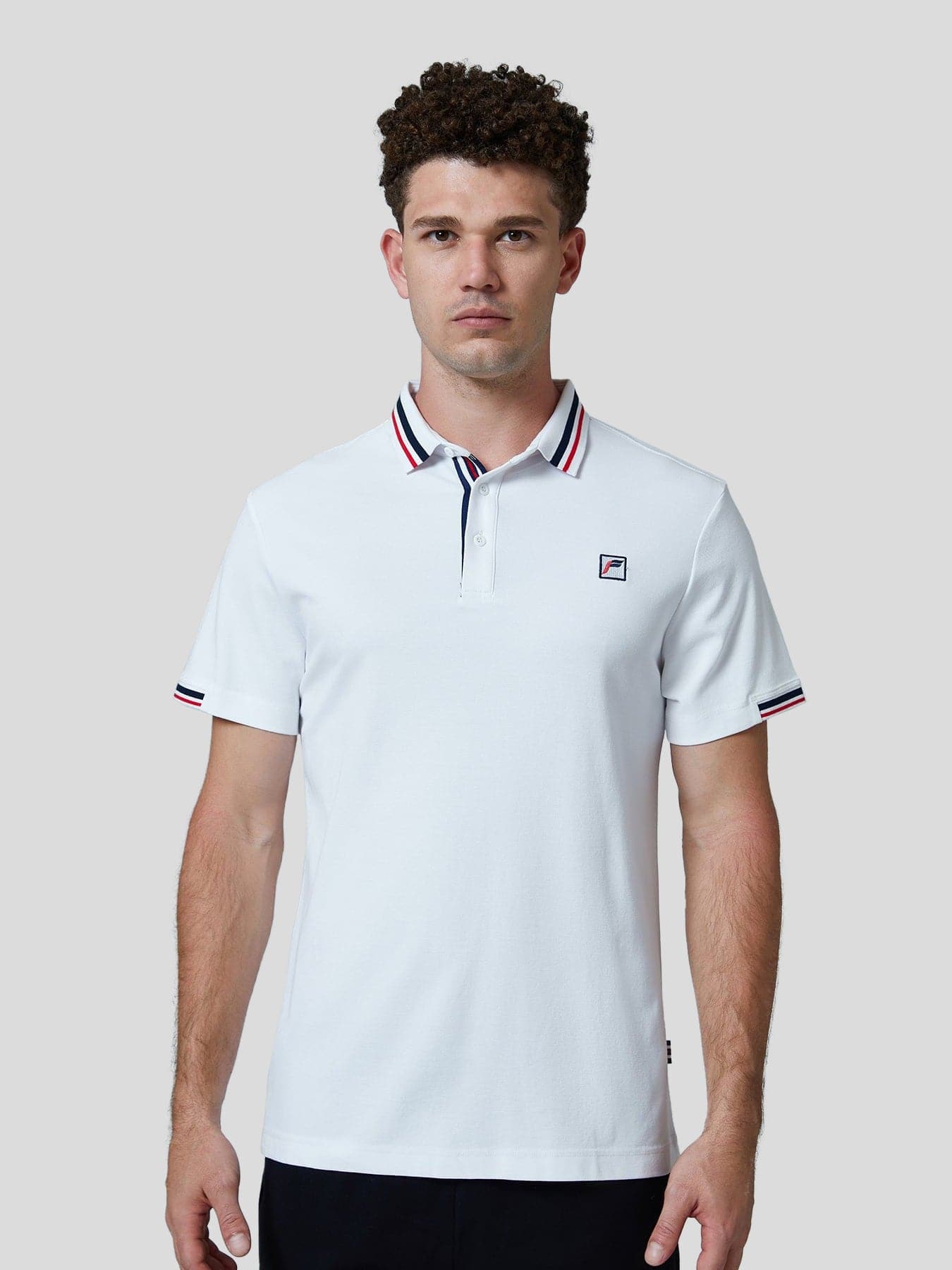 Classic Jacquard Collar Polo Shirt