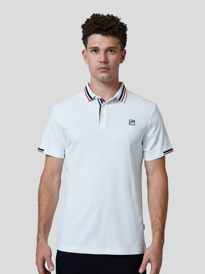 Classic Jacquard Collar Polo Shirt