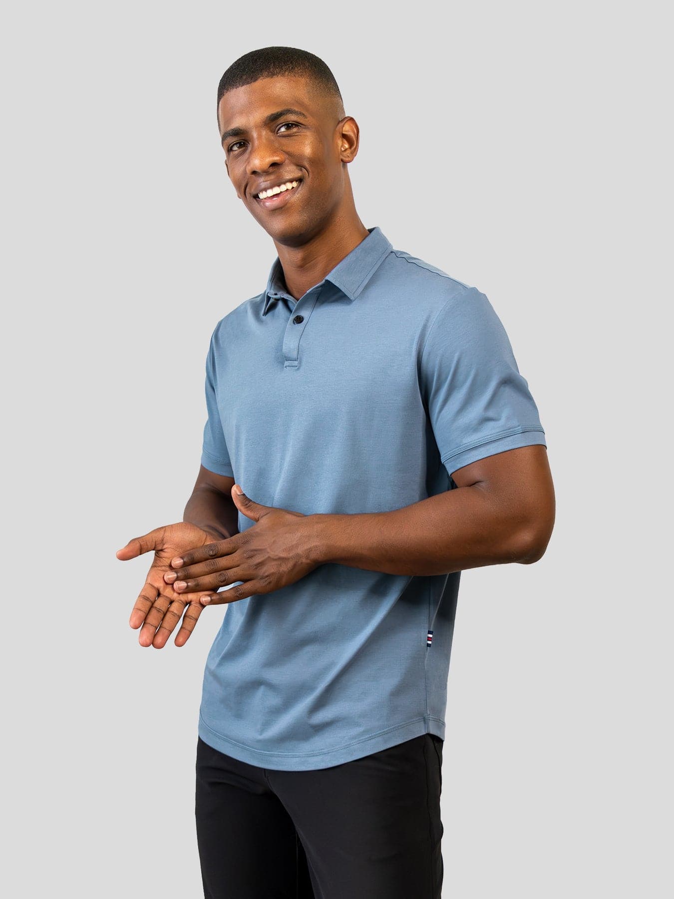 StayCool 2.0 Curve-Hem Polo: Slim Fit 