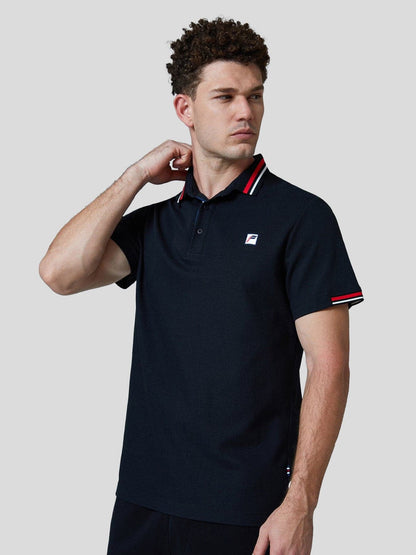 Classic Jacquard Collar Polo Shirt