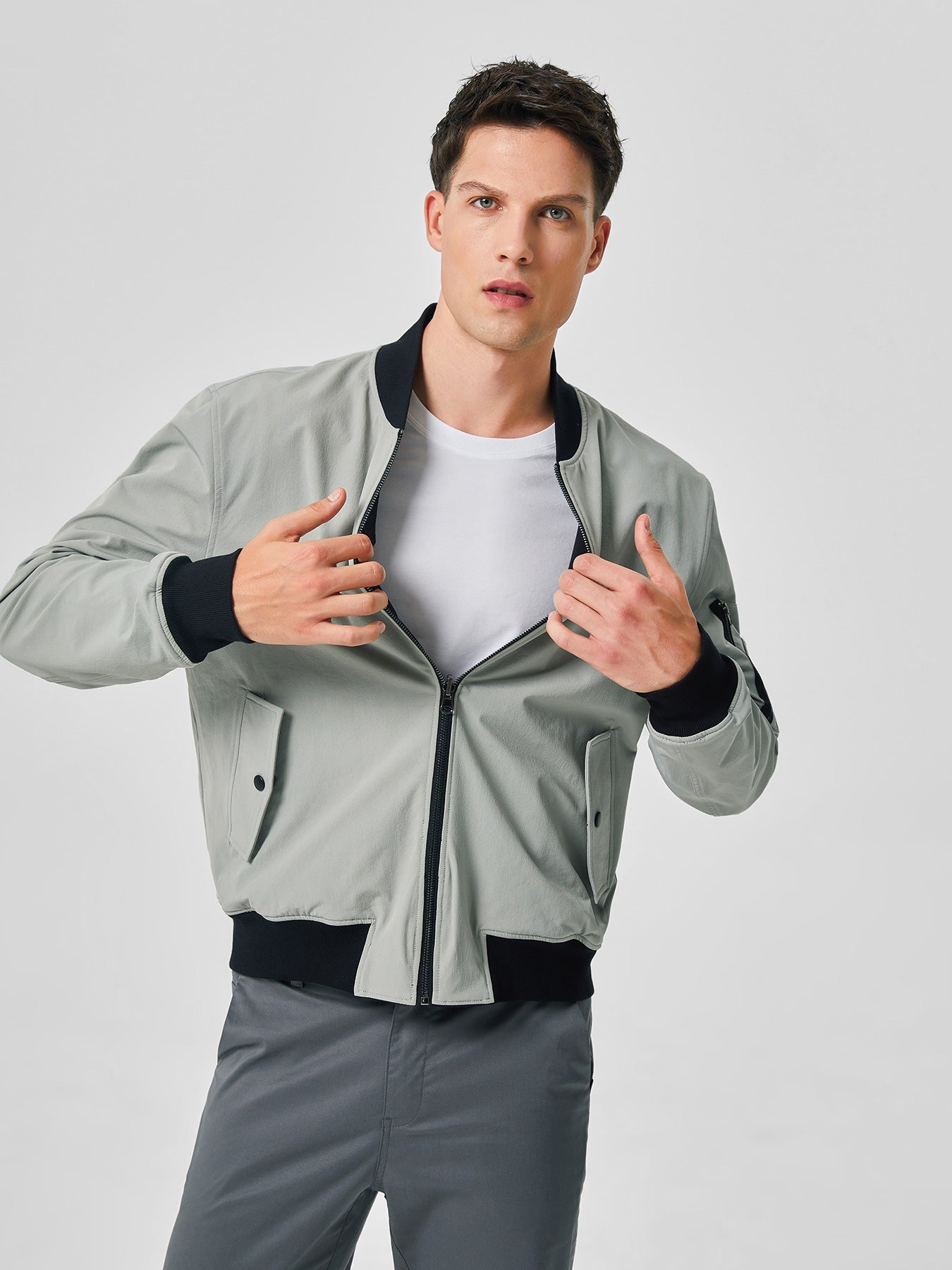 Water-Repellent Reversible Bomber