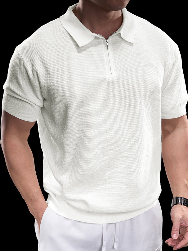 FlexKnit Active Knitted Zip Polo