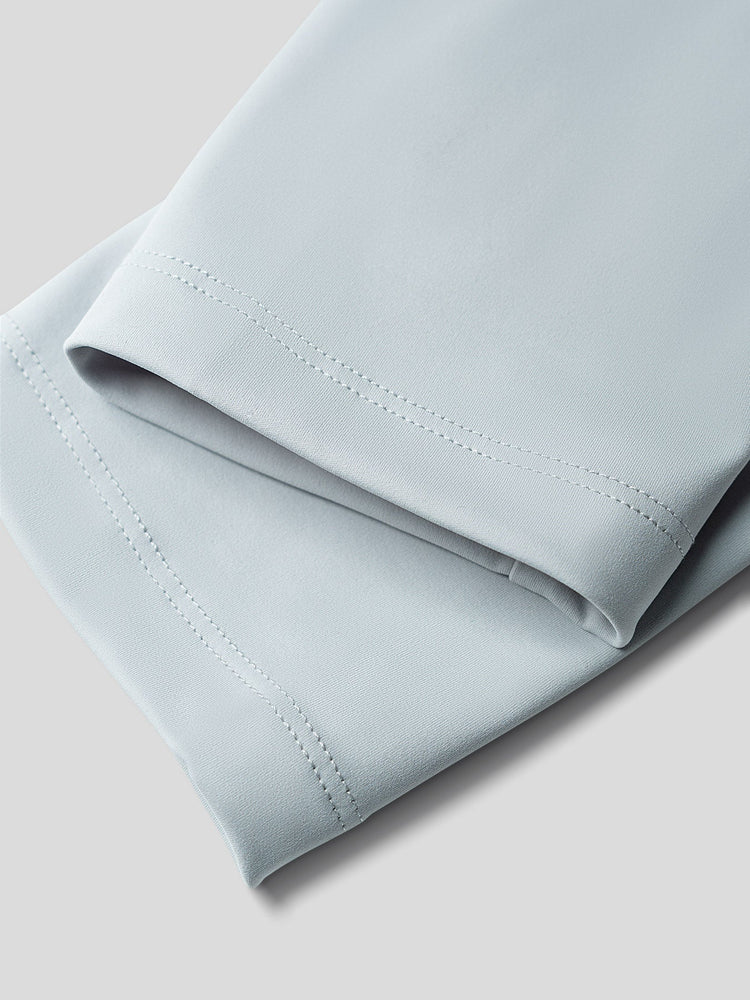 Smoothblend Slim Fit Half Zip Mock Neck Tee Zip Contrast Color Fioboc