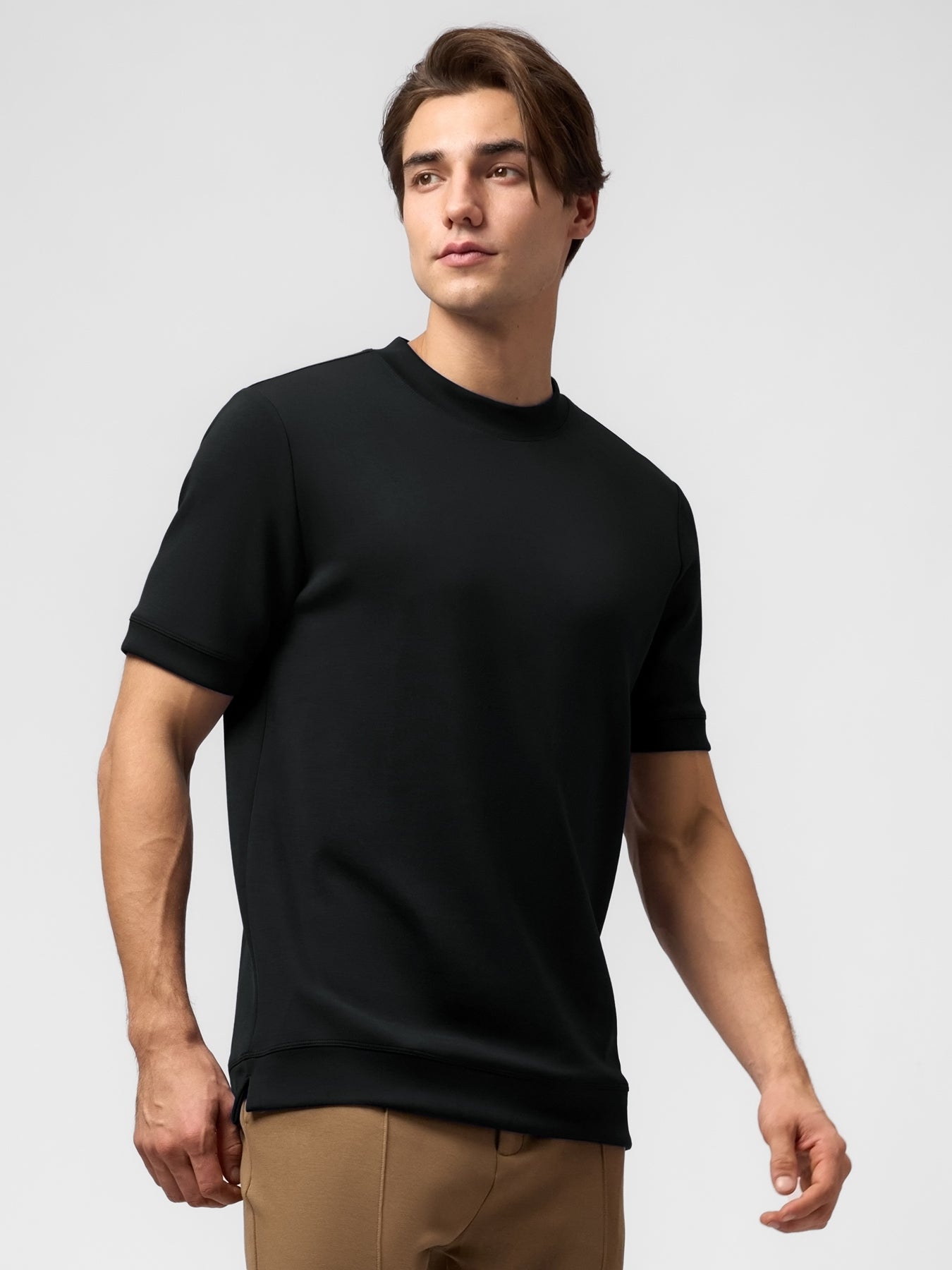 Modal Blend Short Sleeve Tee:Slim Fit