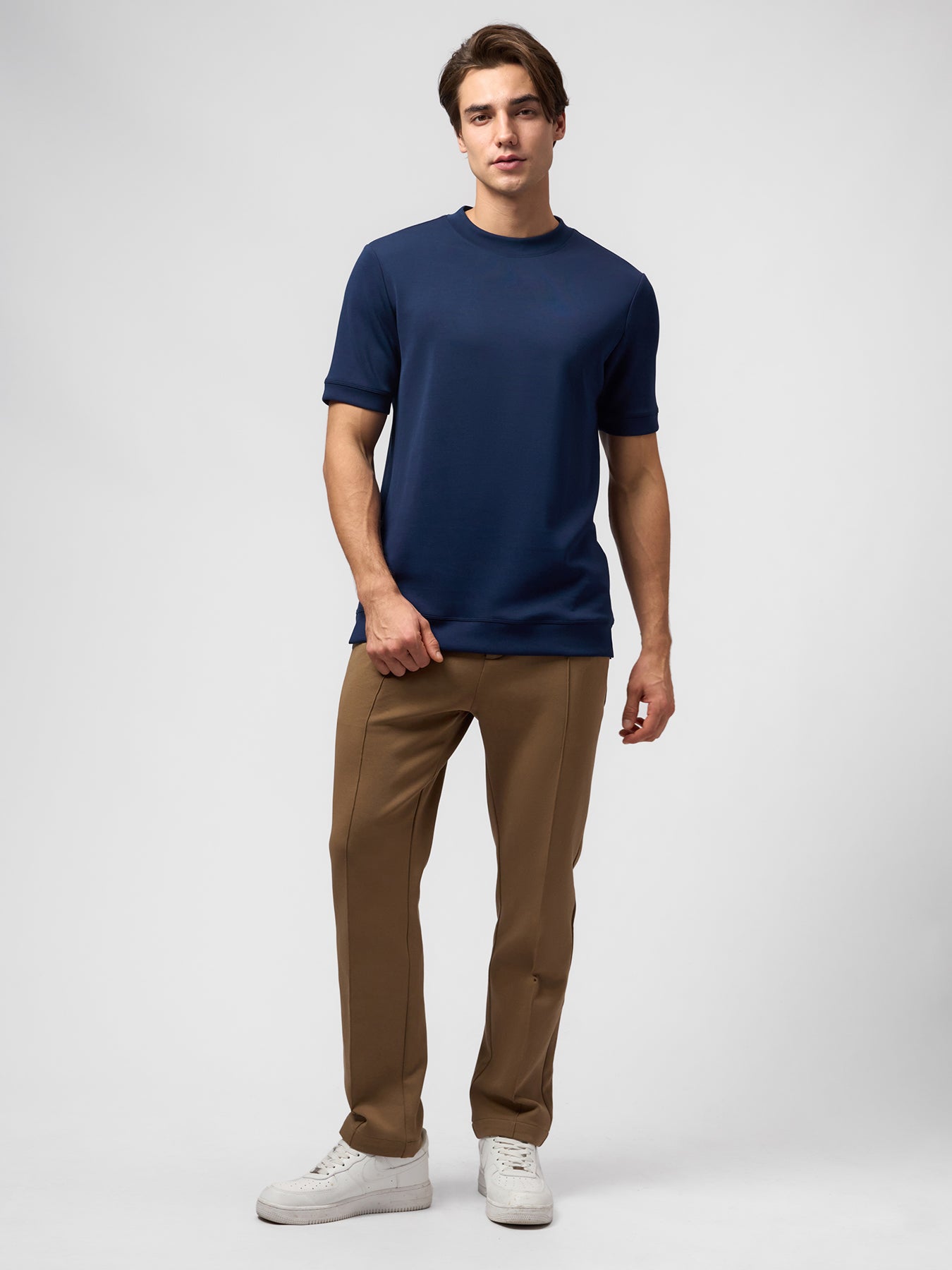 Modal Blend Short Sleeve Tee:Slim Fit