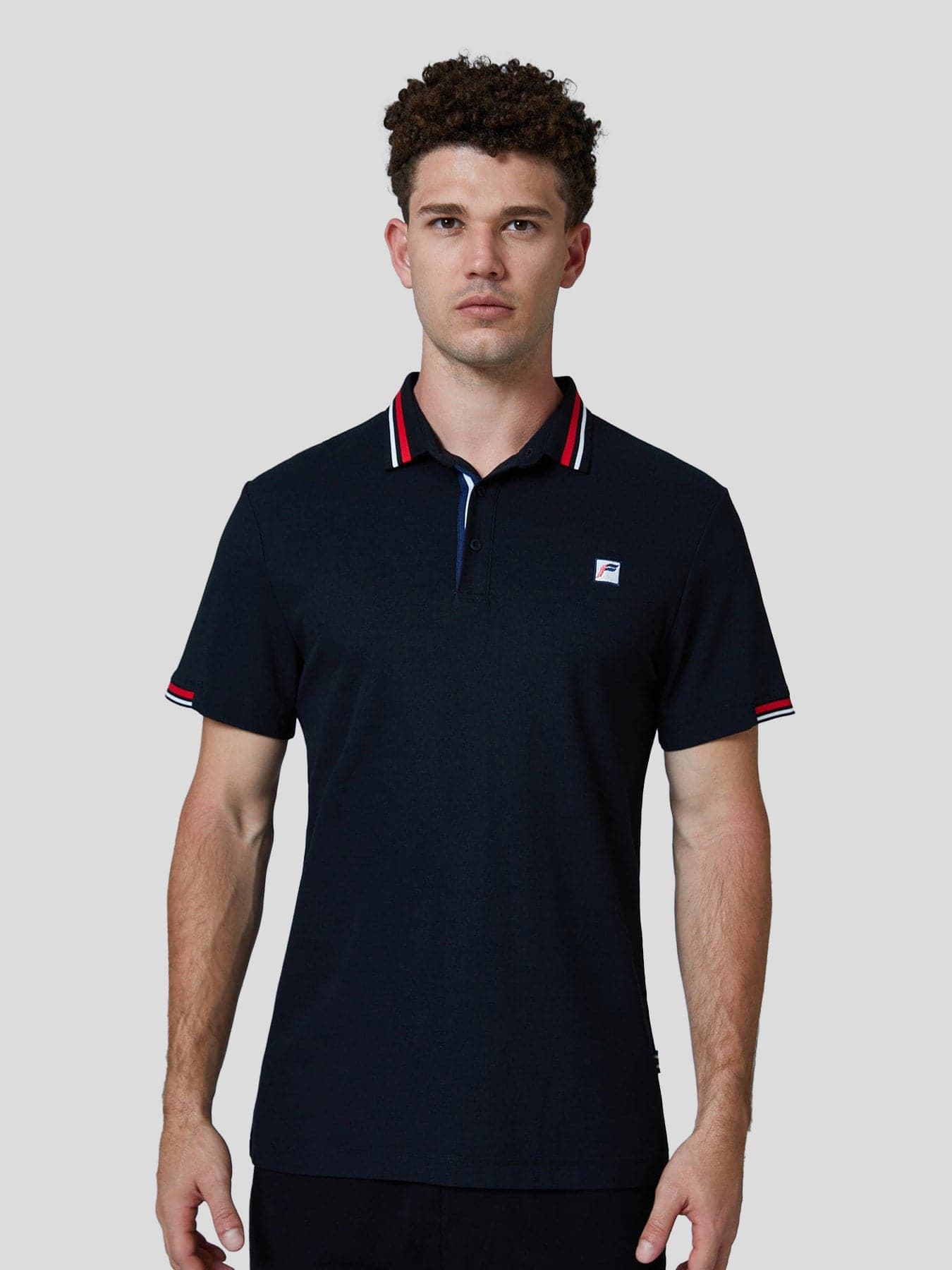 Classic Jacquard Collar Polo Shirt