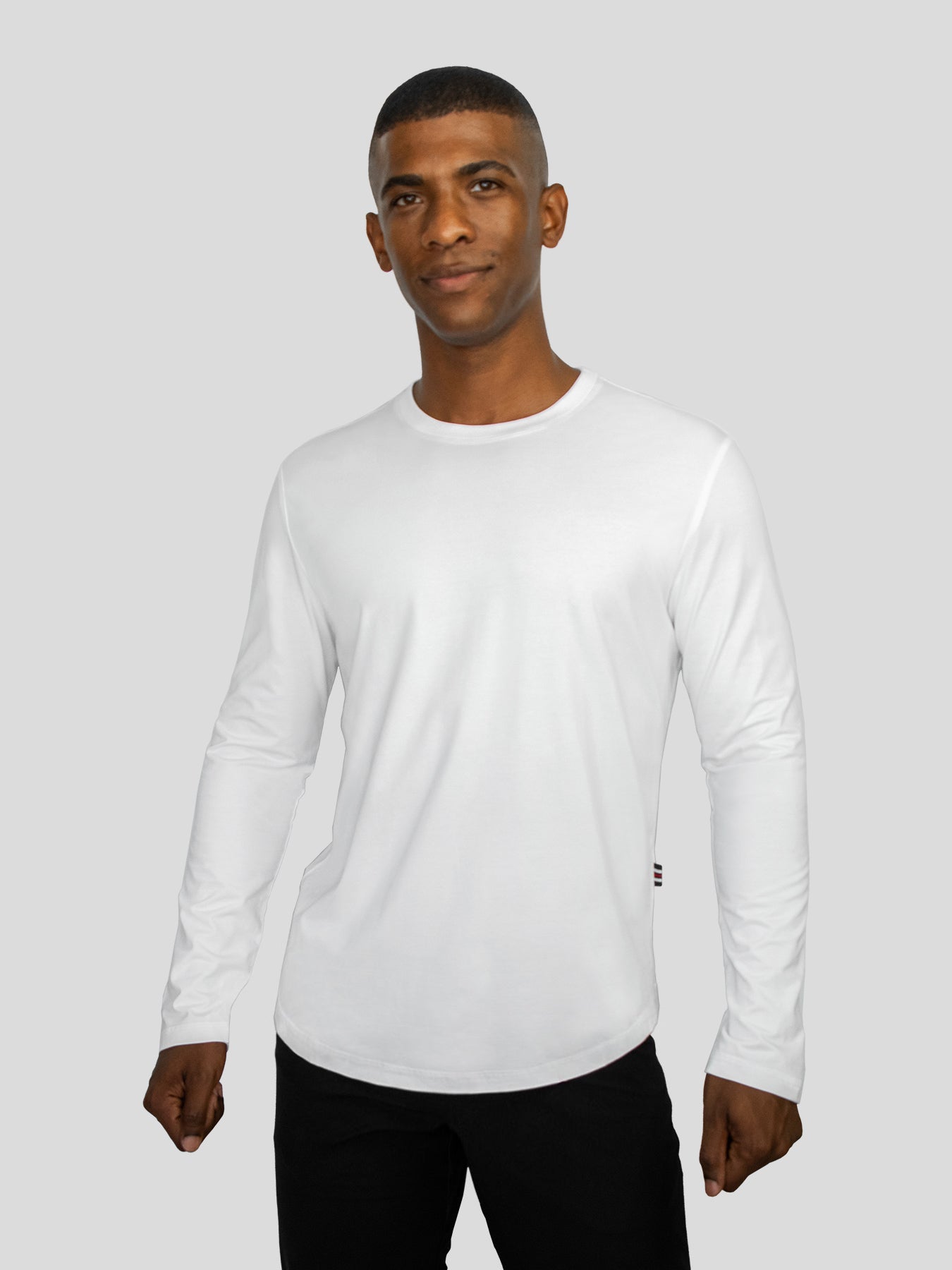 StaySmooth Long Sleeve Curve Hem Tee Slim Fit