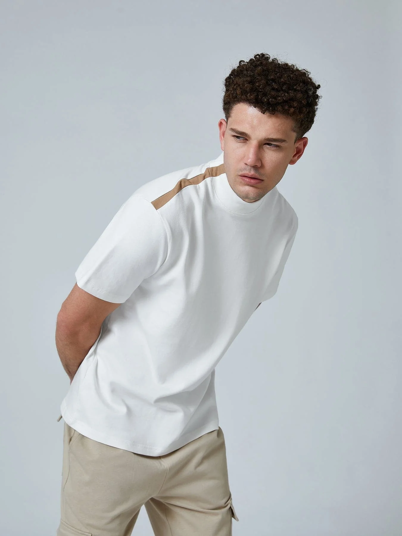 Mock Neck Short Sleeve Tee