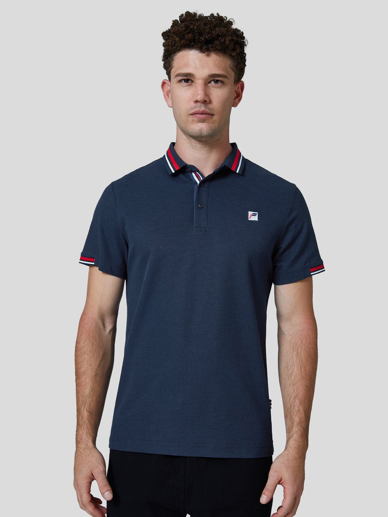 Classic Jacquard Collar Polo Shirt