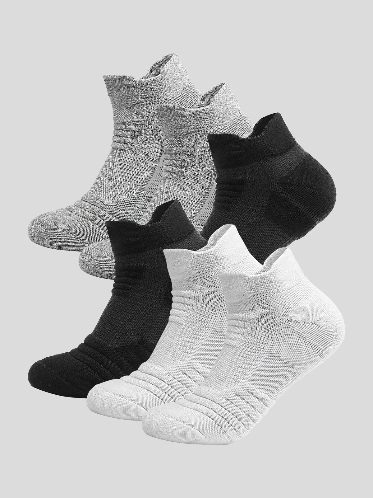 Solid Cotton Low Socks 6 Pack