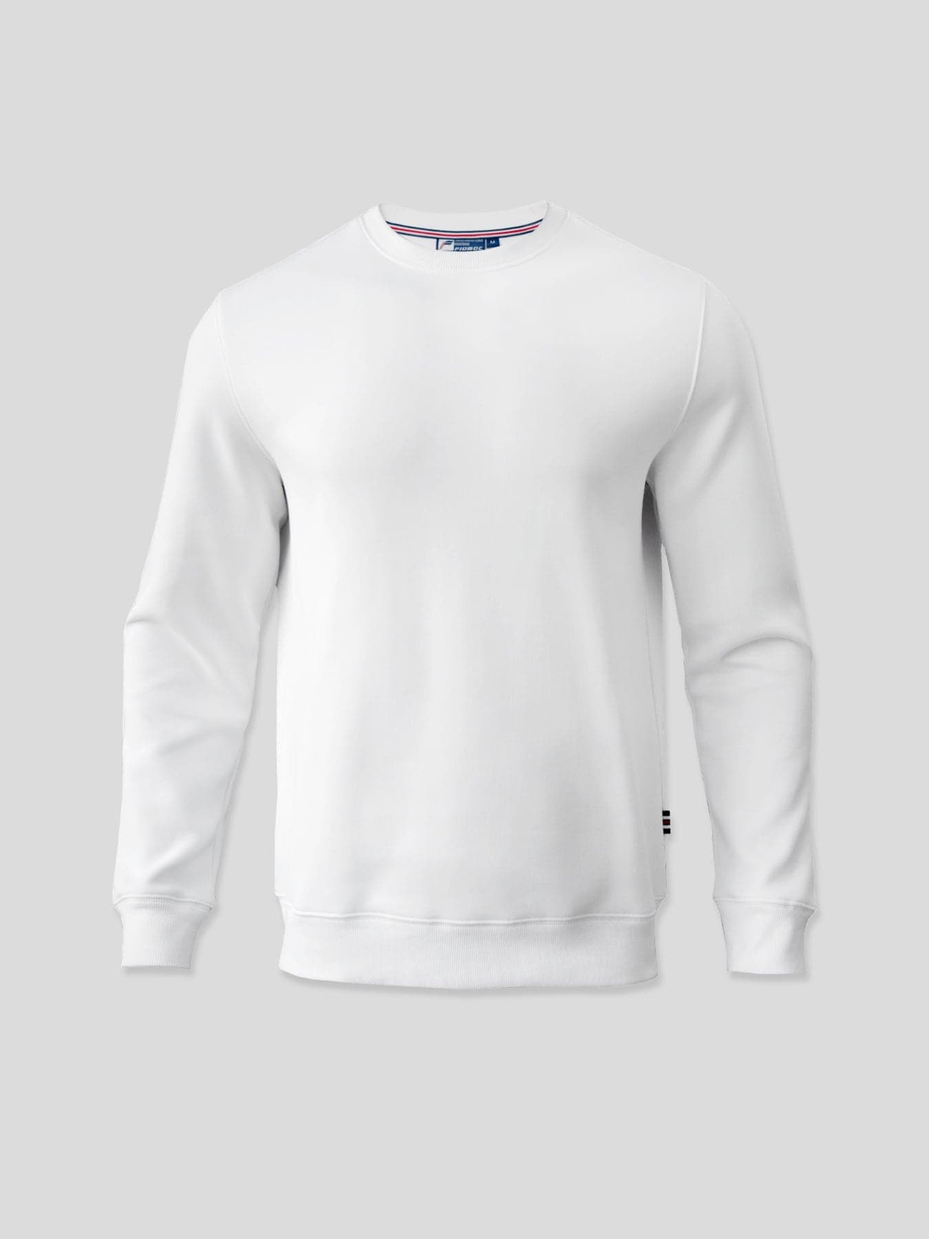 Einfaches weißes Pullover-Sweatshirt 