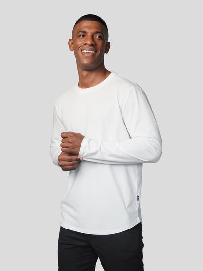 StaySmooth Classic Fit Long Sleeve Curve Hem Tee: 2024 New Colors