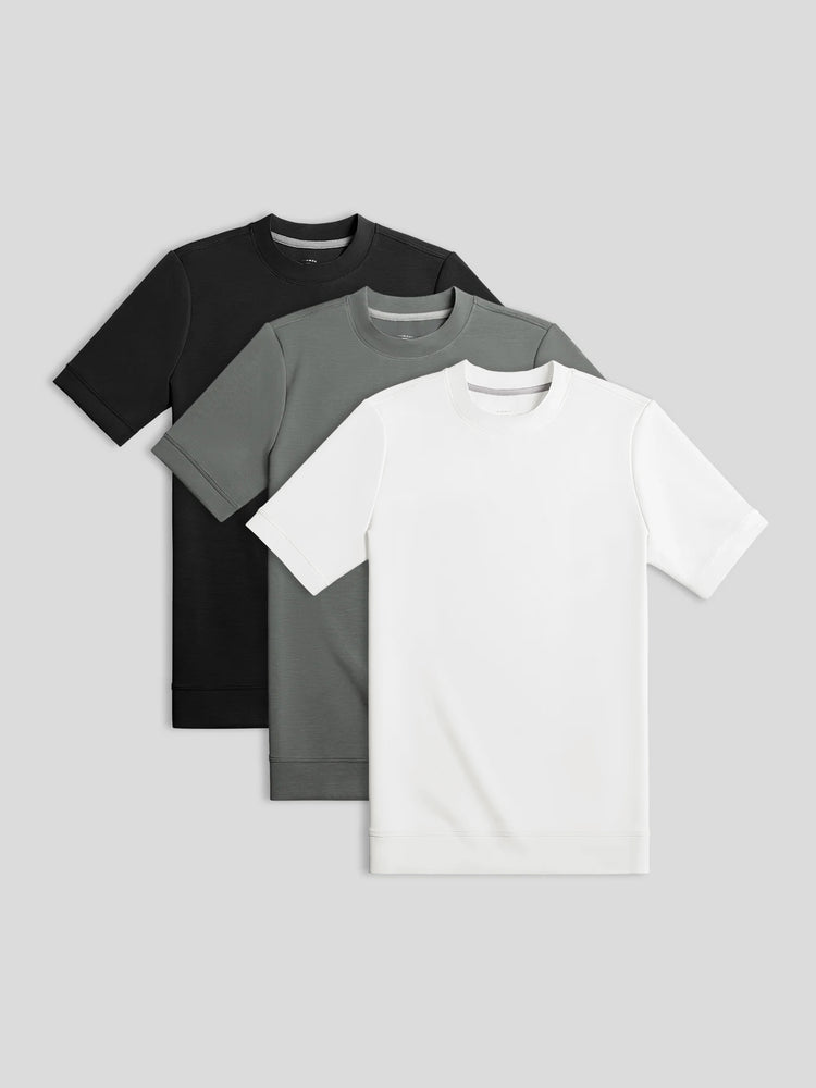 Modal Blend Short Sleeve Multicolor Tee 3-Pack | 