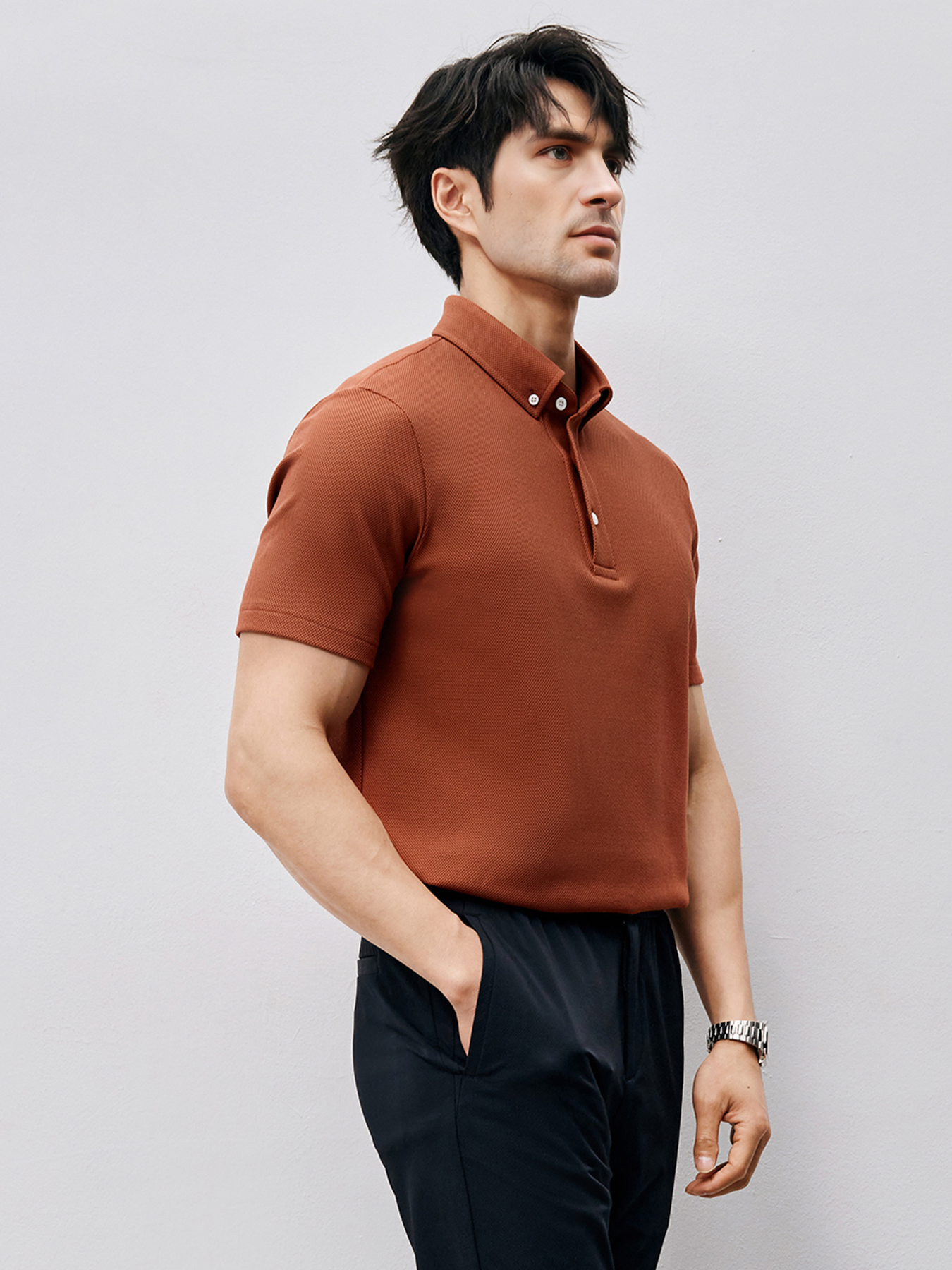 BreezeLuxe Breathable Piqué Short Sleeve Polo