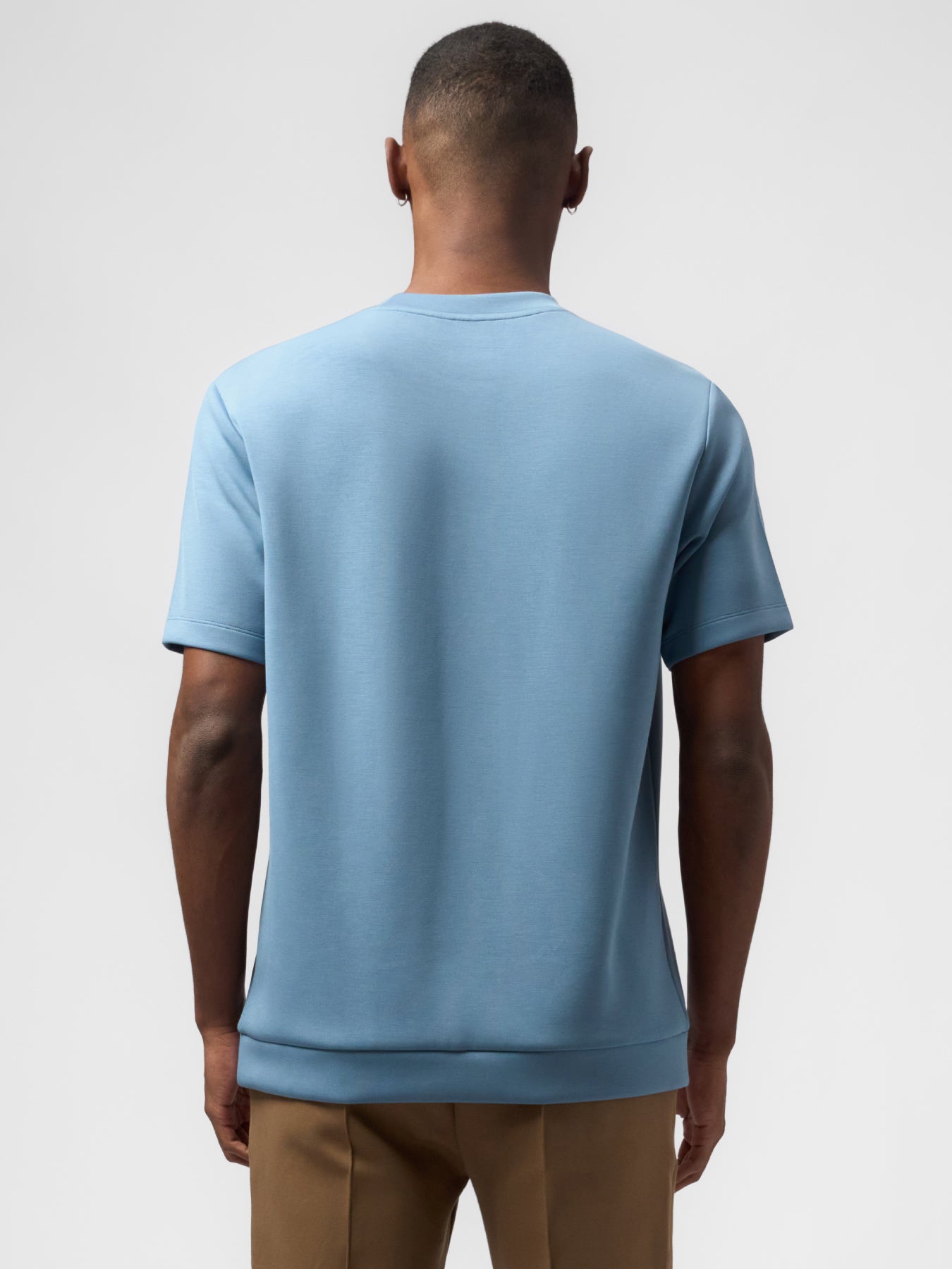 Modal Blend Short Sleeve Tee Shoulder Stitch