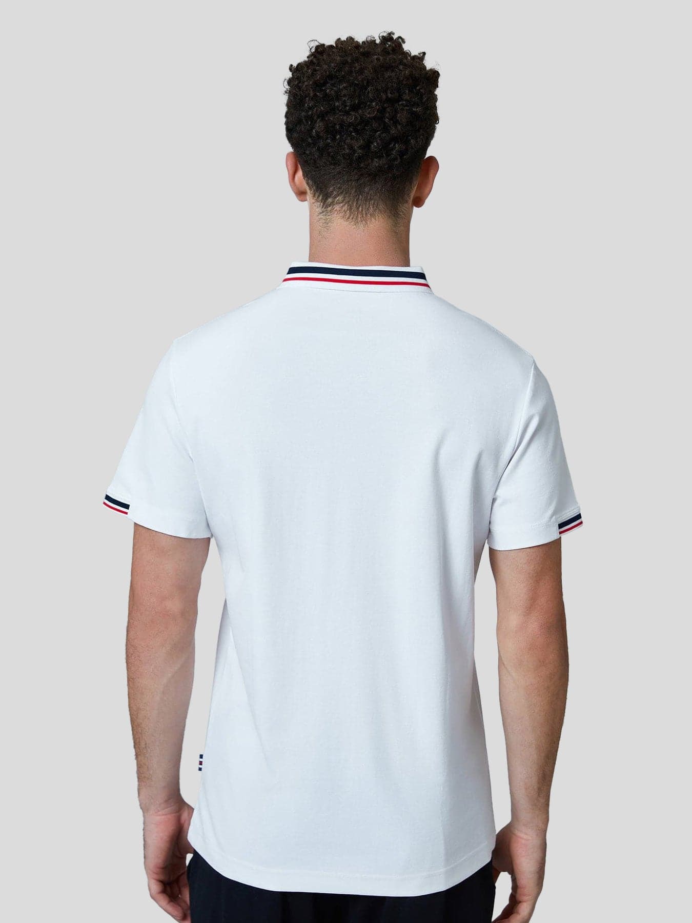 Classic Jacquard Collar Polo Shirt