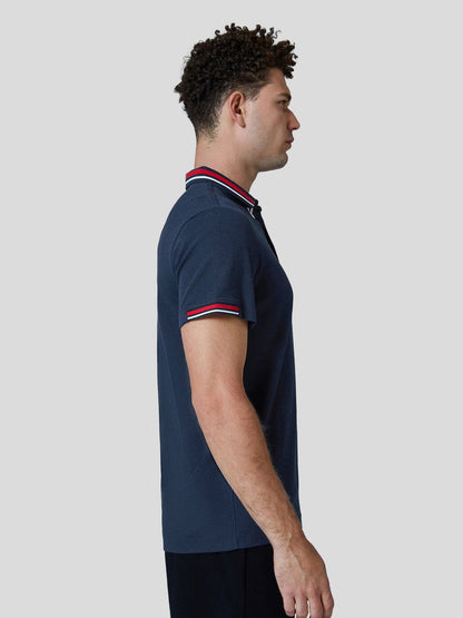 Classic Jacquard Collar Polo Shirt