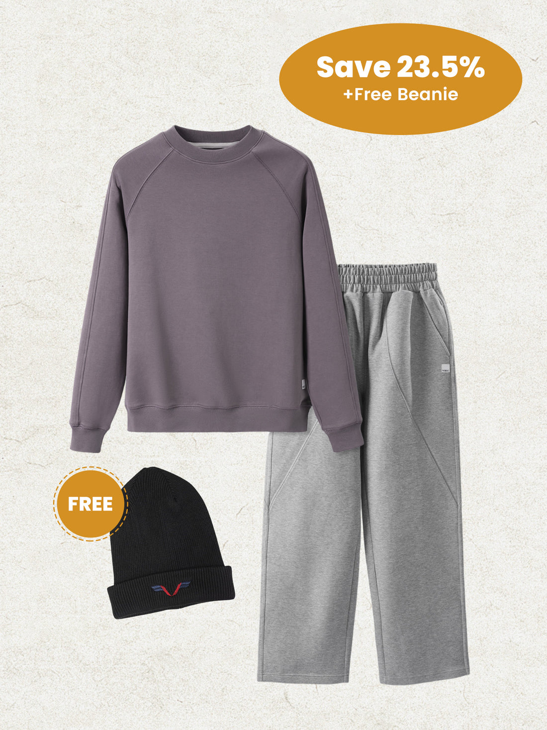 Cozyspacer Essential Sweatshirt And Wide Leg Pants Set | 