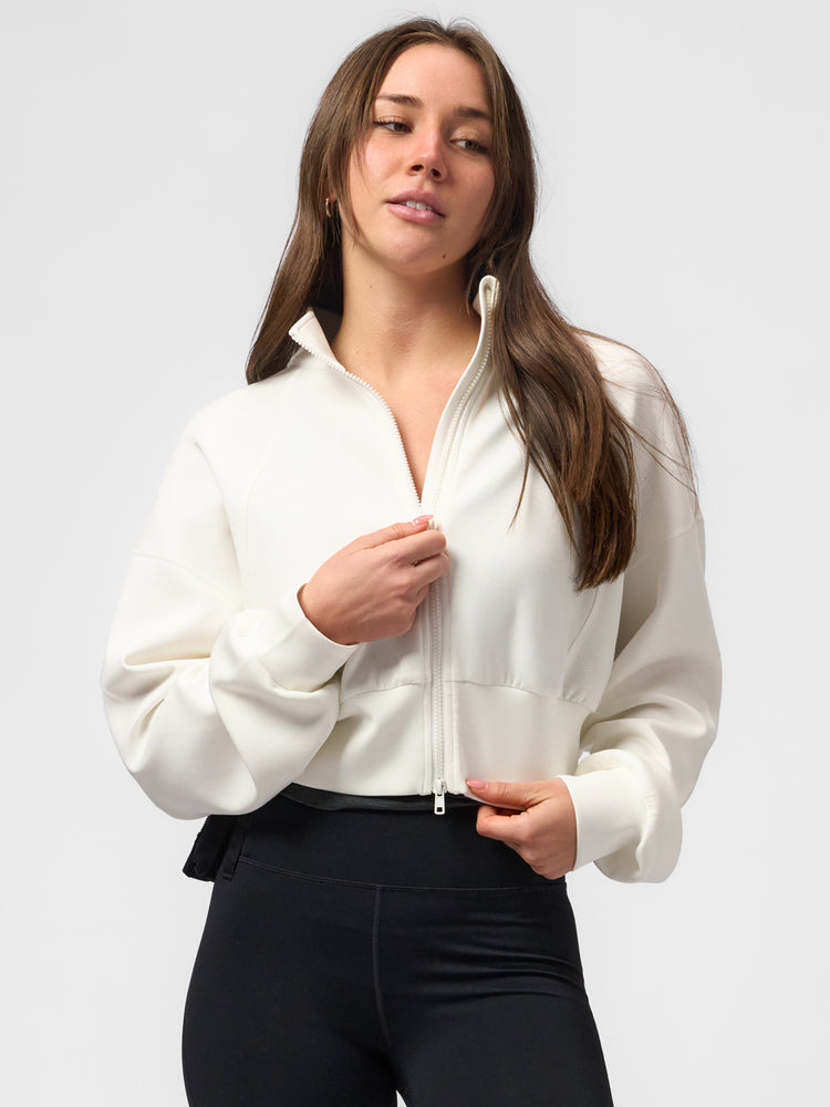 Modal Blend Double Zip Long Sleeve Tee