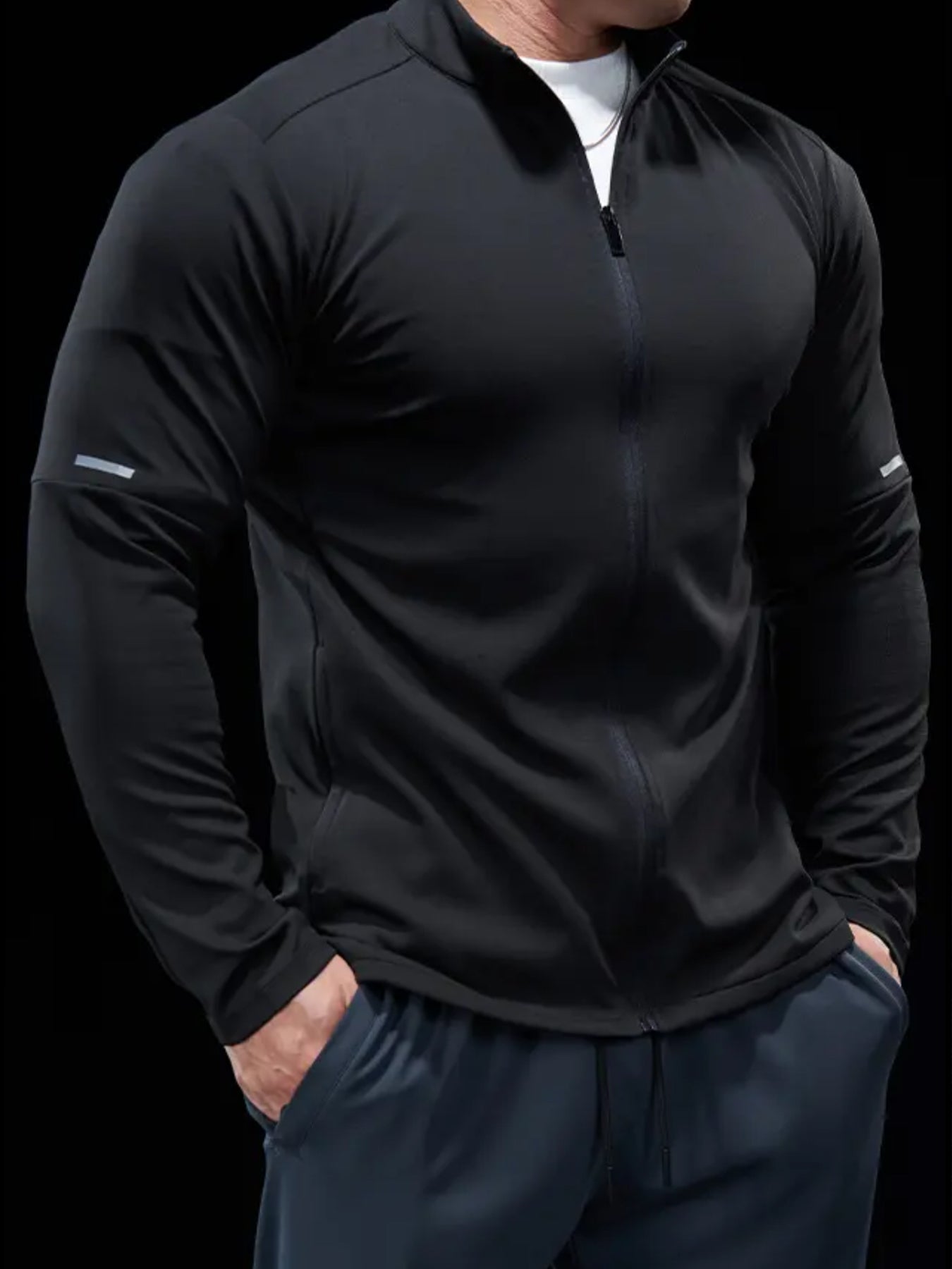 SmoothBlend ElevateMotion Quick Dry Stand Collar Sports Fitness Jacket