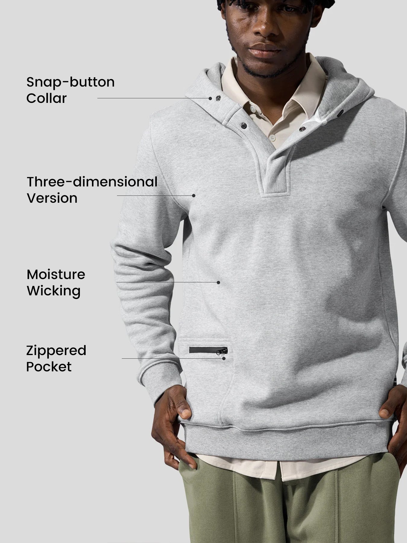 CozySpacer Zip Utility Hoodie
