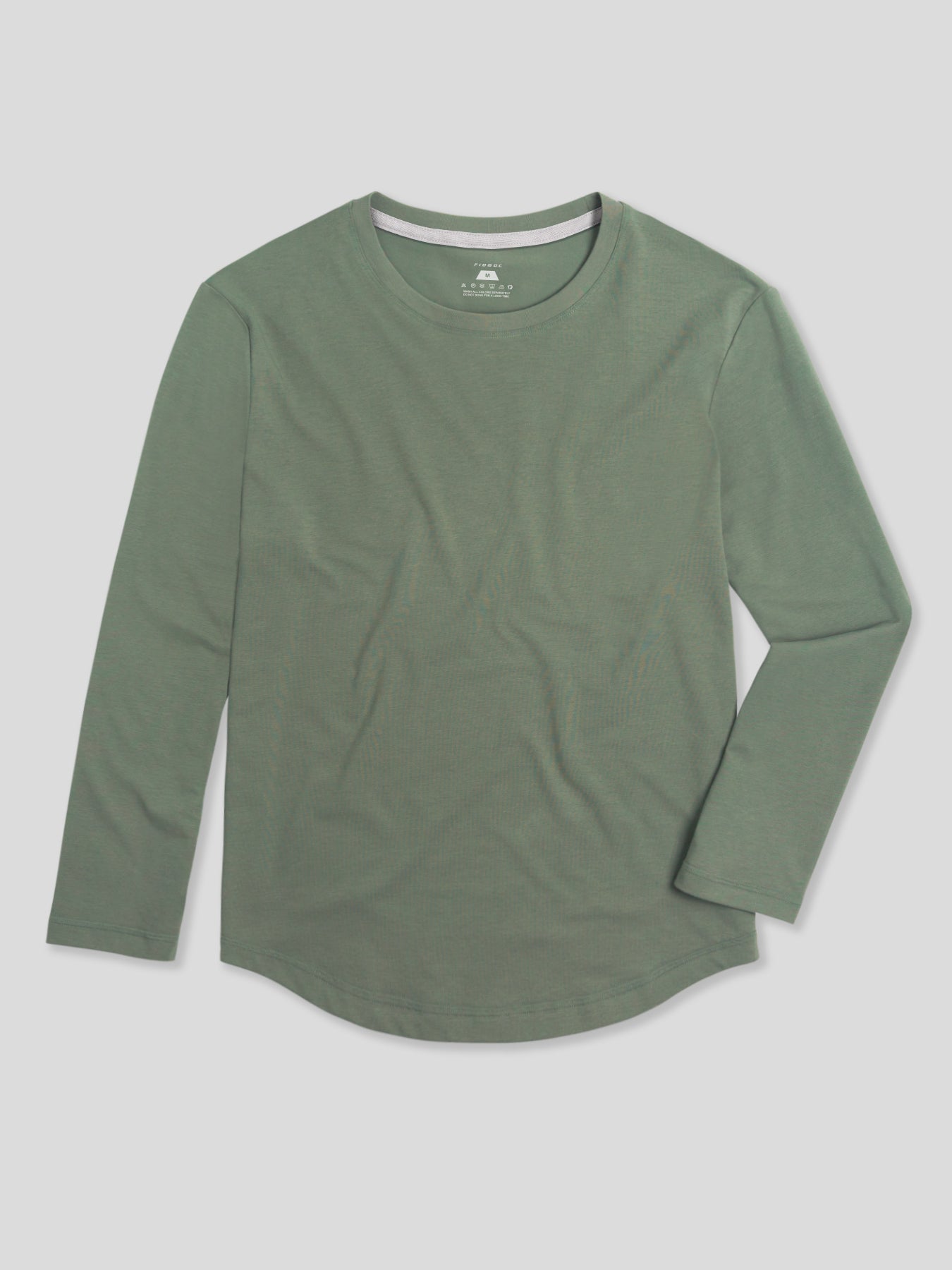 StaySmooth Long Sleeve Elongated Tee:Slim Fit