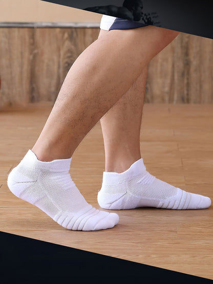 Solid Color Cotton Low Socks