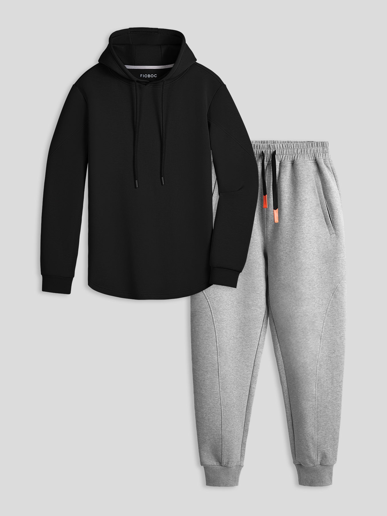 Cozyspacer Curve Hem Hoodie And Jogger Set