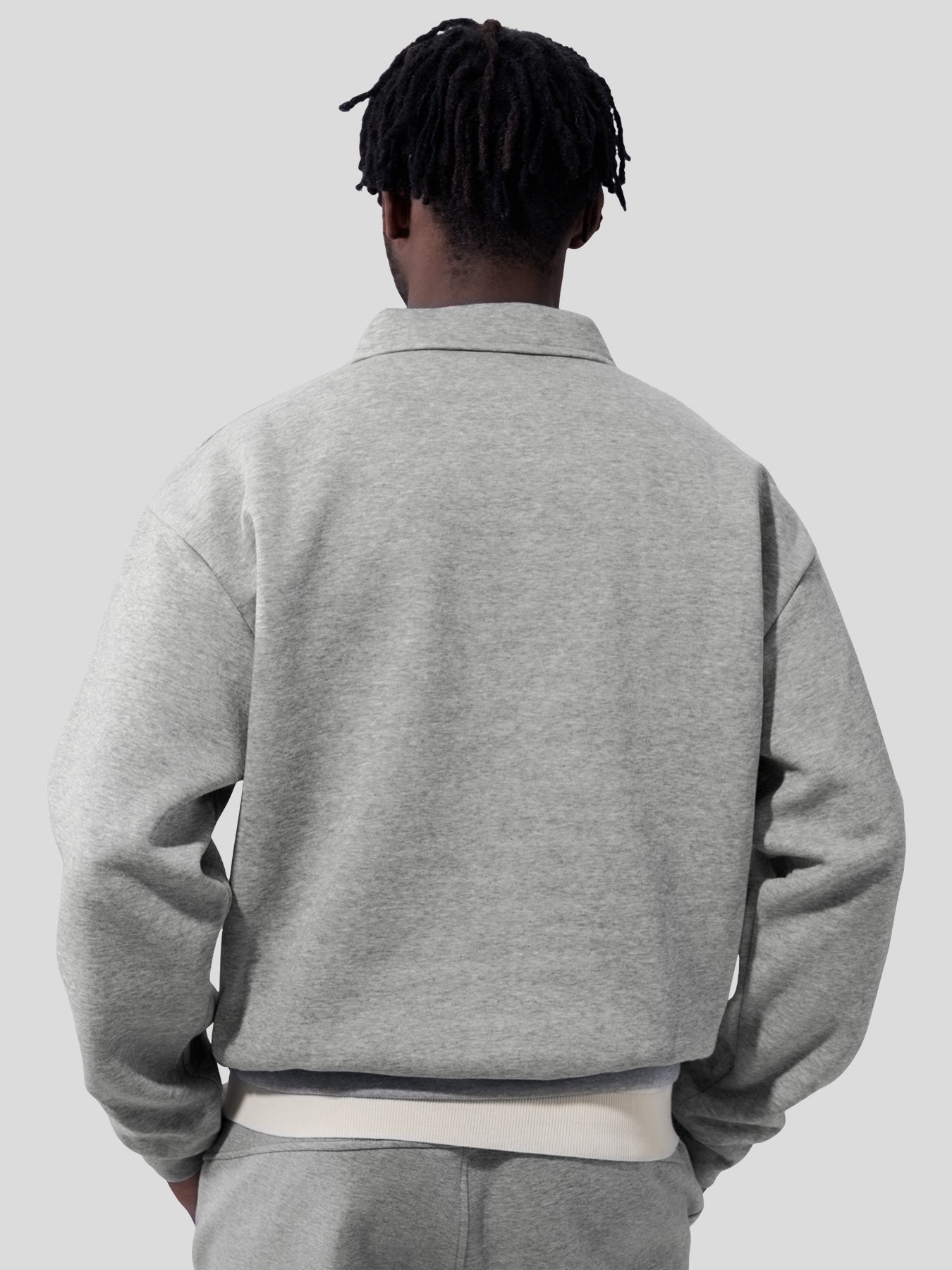 CozySpacer Polo Button Sweatshirt