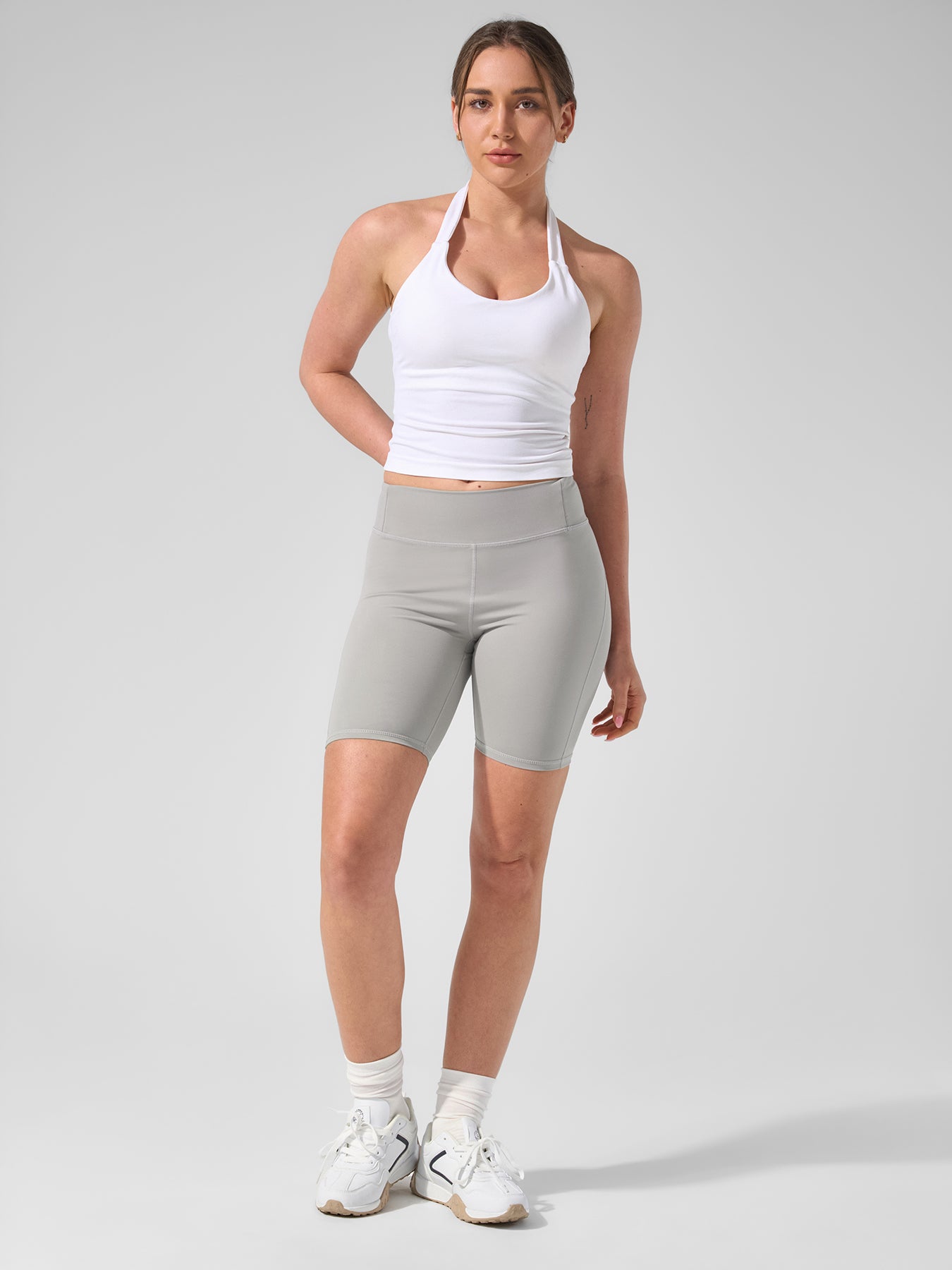 Smoothblend Tummy Control Shaping High-Waisted Short Leggings with Zip Pocket