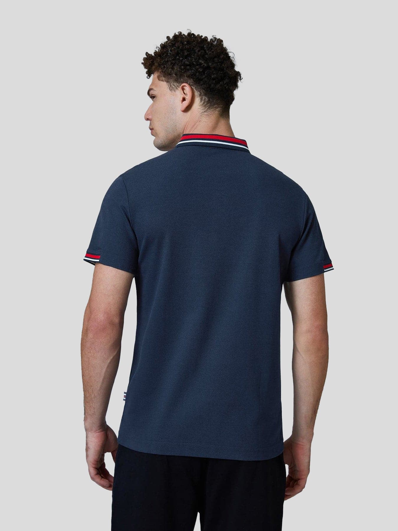 Classic Jacquard Collar Polo Shirt