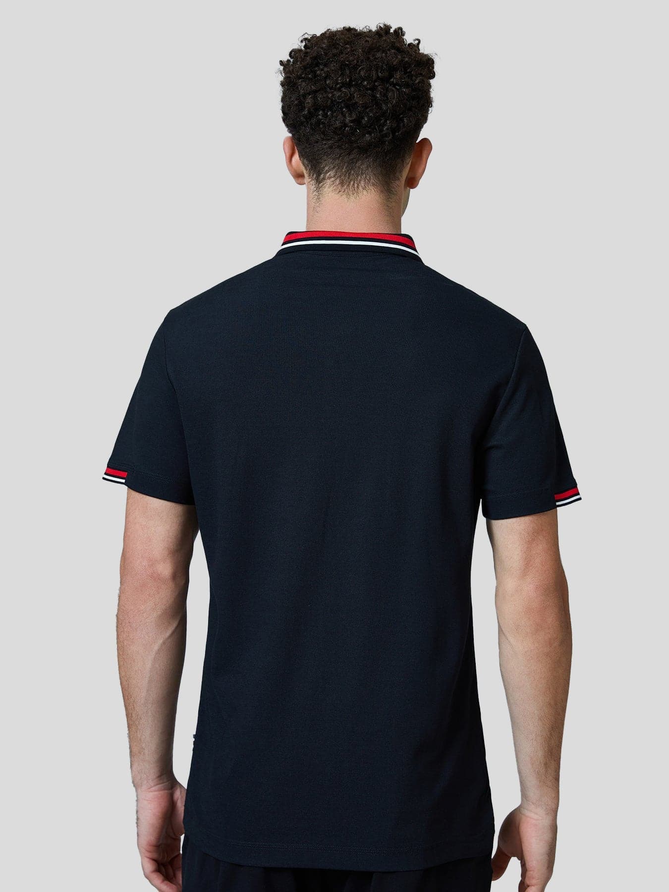 Classic Jacquard Collar Polo Shirt