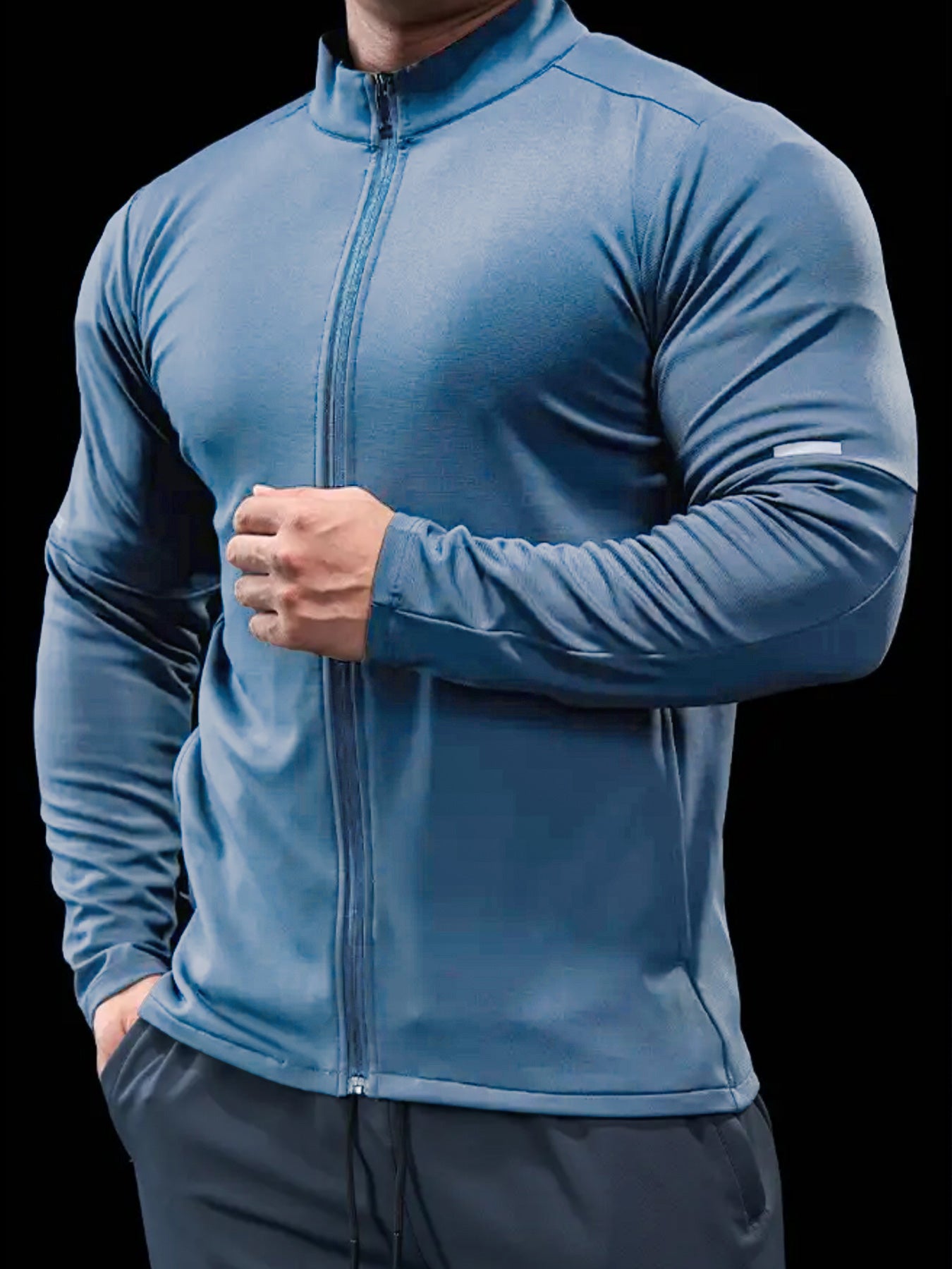 SmoothBlend ElevateMotion Quick Dry Stand Collar Sports Fitness Jacket