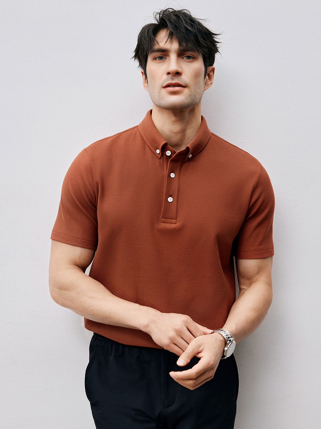 BreezeLuxe Breathable Piqué Short Sleeve Polo | 