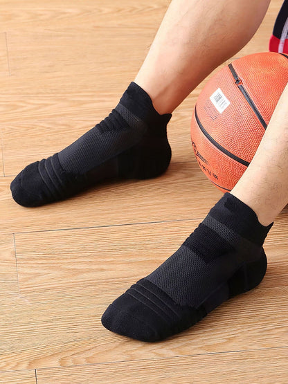 Solid Color Cotton Low Socks