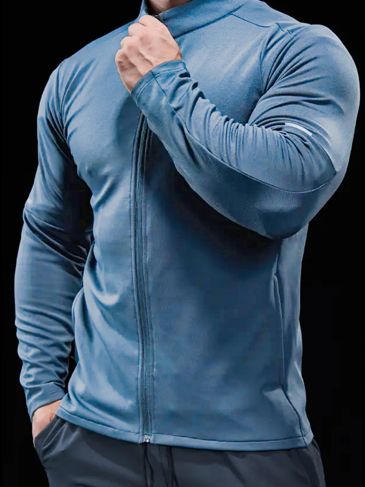 SmoothBlend Quick Dry Stand Collar Sports Fitness Jacket