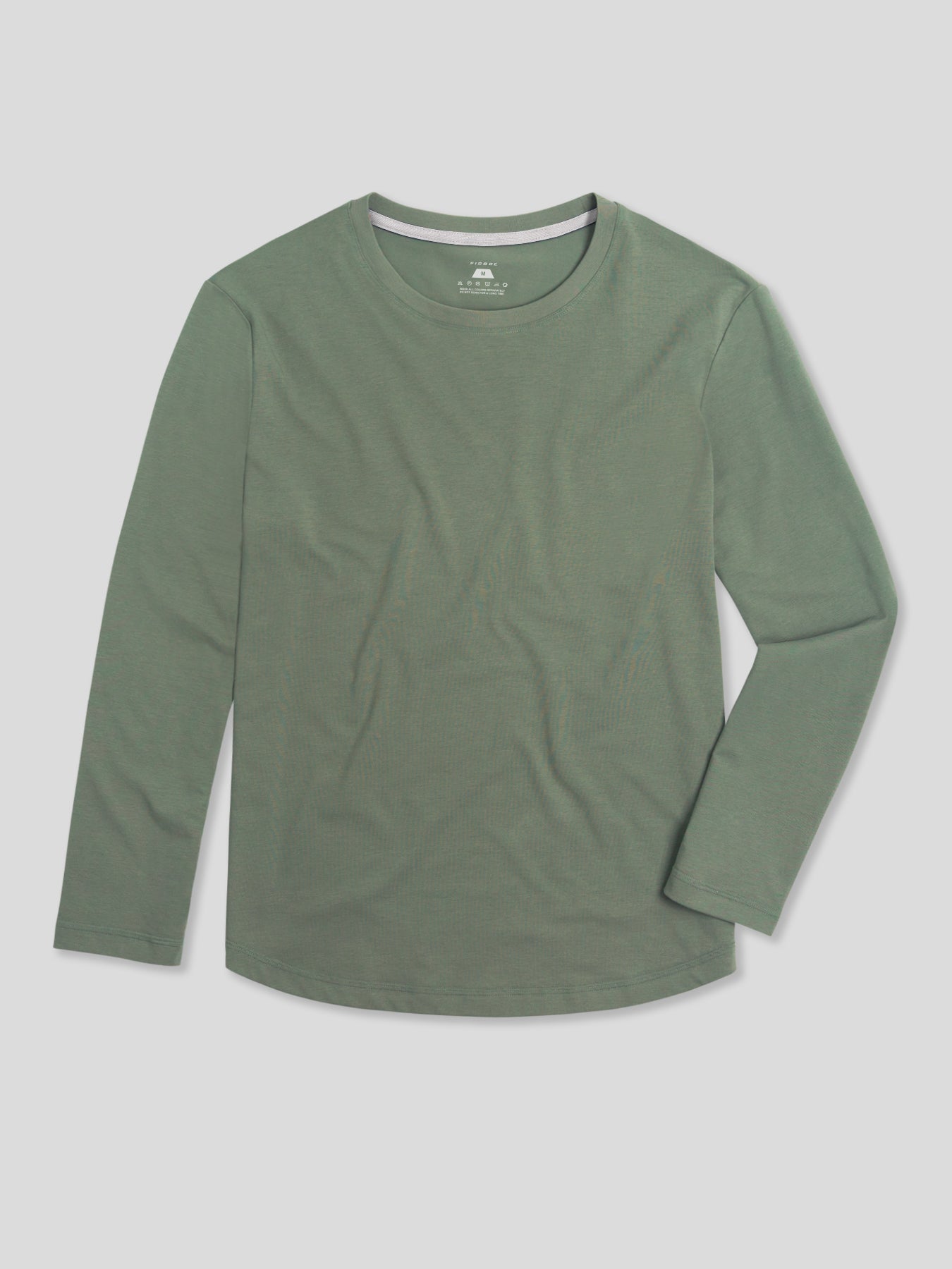 StaySmooth Long Sleeve Curve Hem Tee:Classic Fit