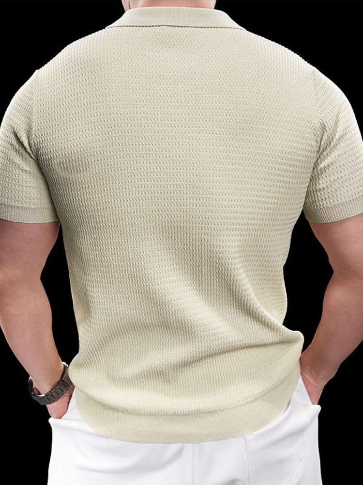 FlexKnit Active Knitted Buttonless Polo – Fioboc