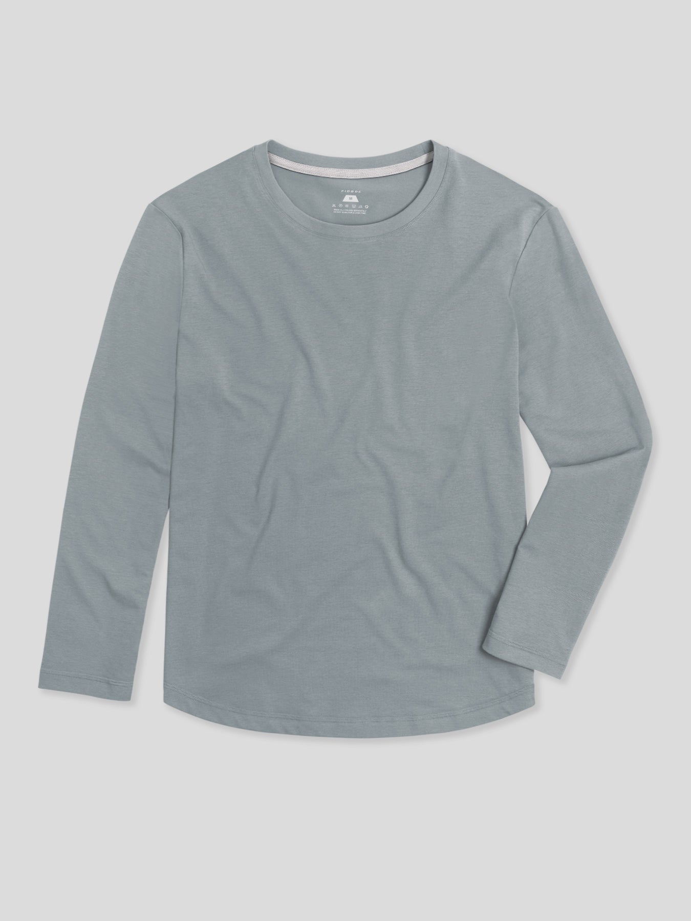 StaySmooth Long Sleeve Curve Hem Tee:Classic Fit