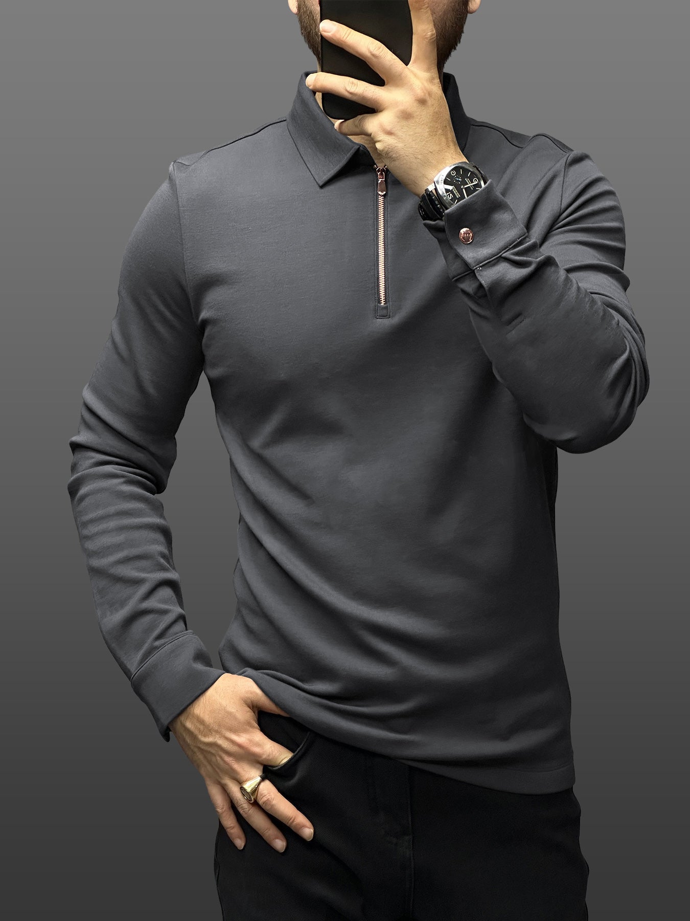 Zip polo Sweatshirt