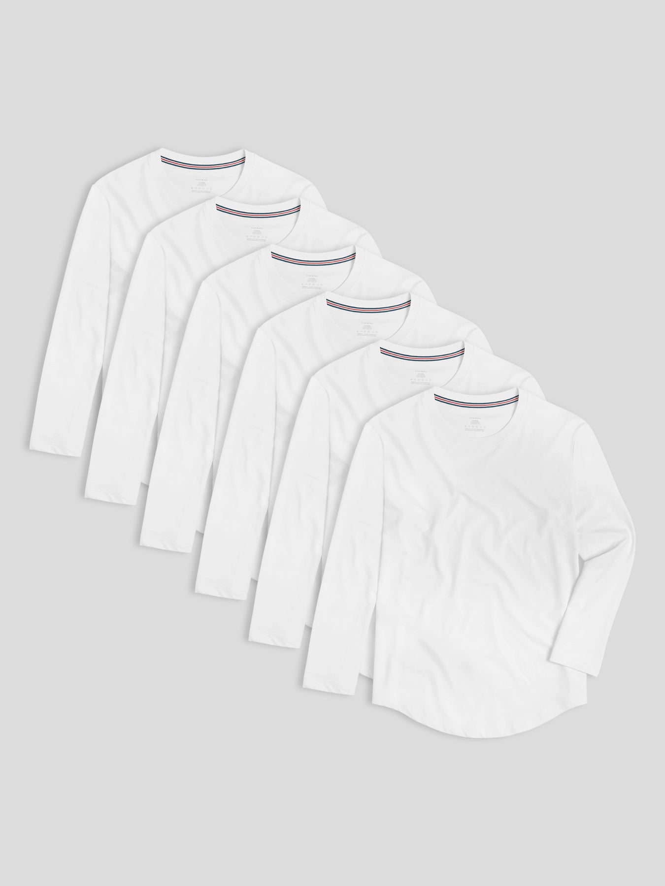 StaySmooth Langarm-T-Shirt im 6er-Pack: Slim Fit 