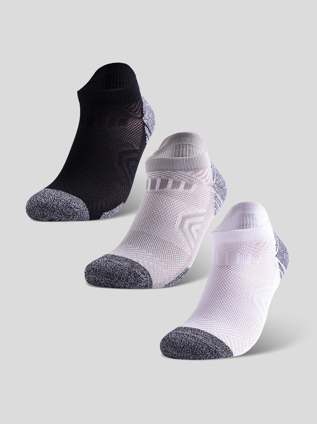 Multicolor Quick-drying Sports Fitness Socks Low Cut 3-Pack | 