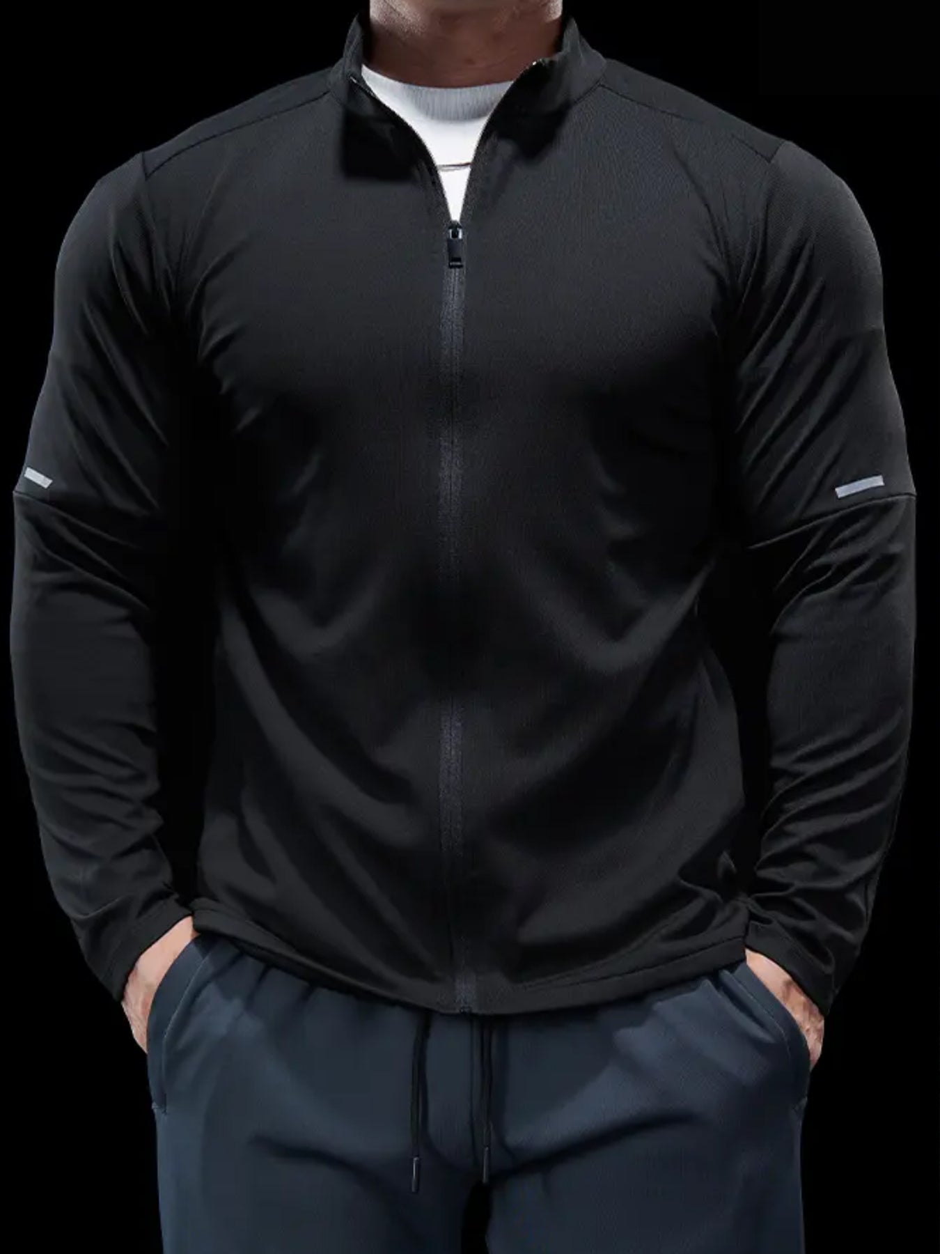 SmoothBlend ElevateMotion Quick Dry Stand Collar Sports Fitness Jacket