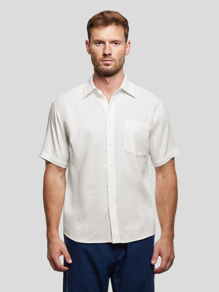 DreamWear Italian Linen Short Sleeve Shirt