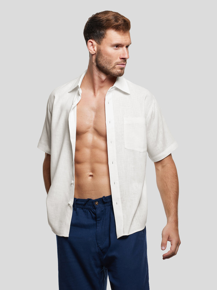 DreamWear Italian Linen Short Sleeve Shirt | 