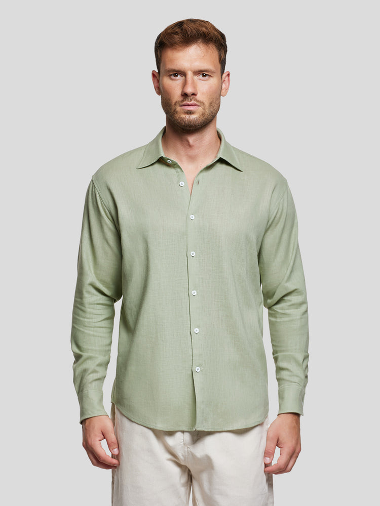 DreamWear Italian Linen Long Sleeve Shirt