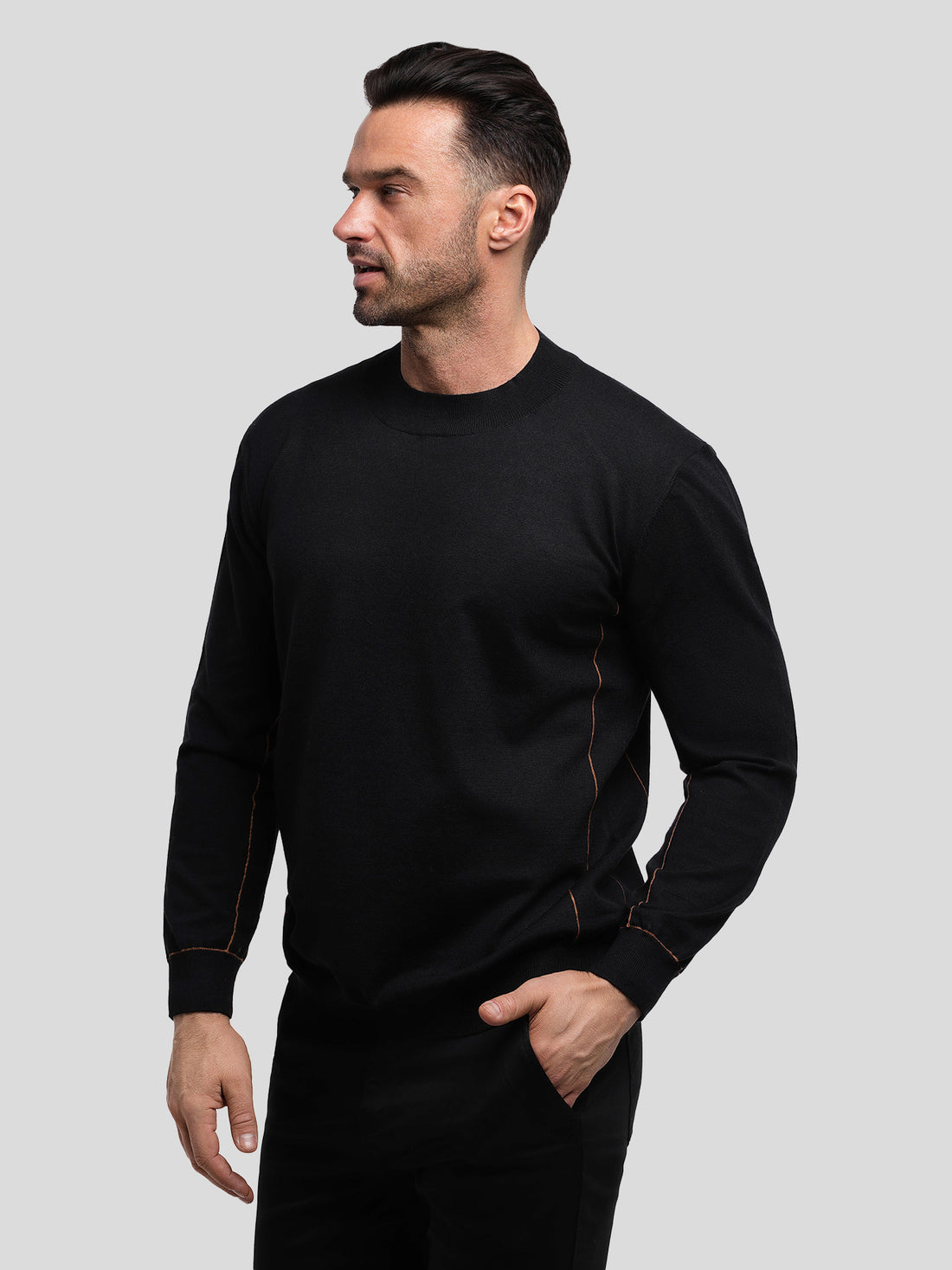 GentleKnit Contrast Stitch Sweater