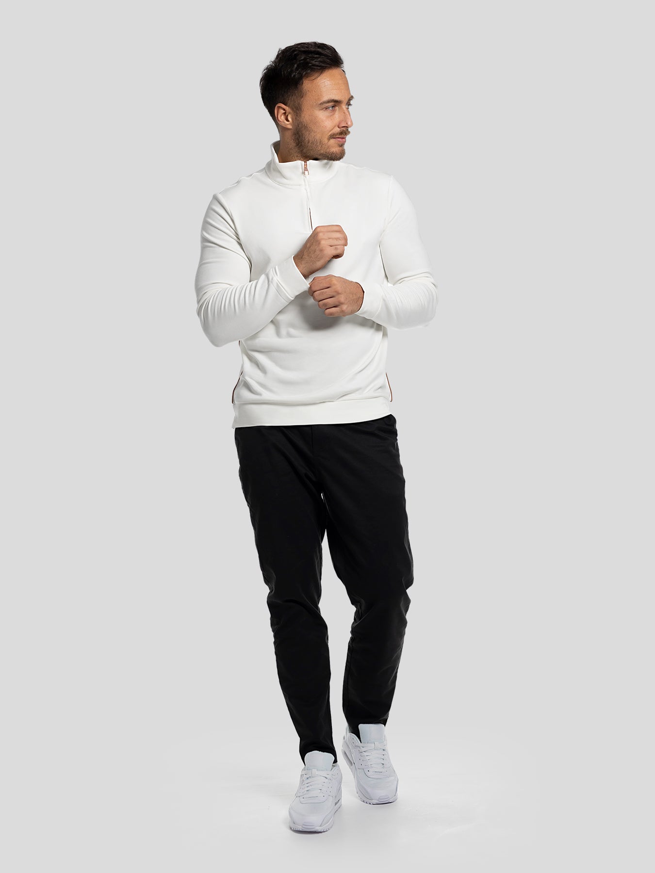 SmoothBlend Half Zip Mock Neck Sweatshirt