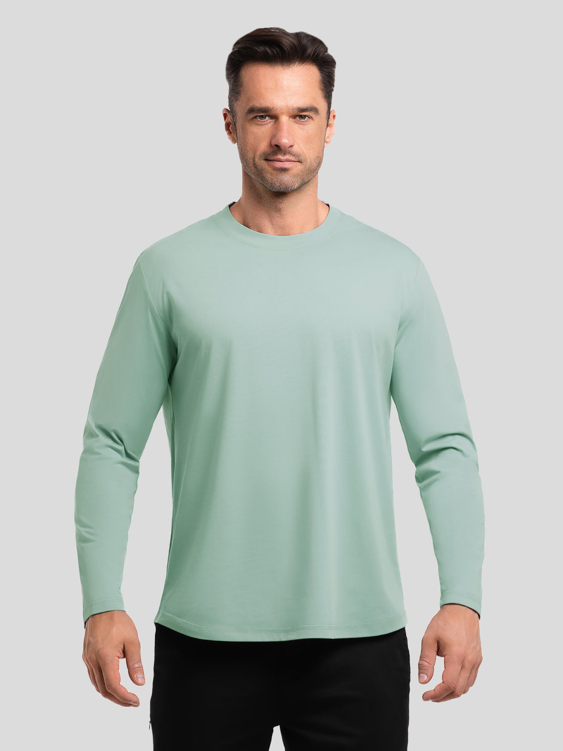 StaySmooth Classic Fit Long Sleeve Curve Hem Tee: 2024 New Colors | 